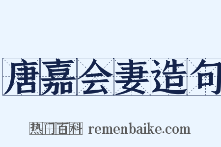 唐嘉会妻造句是什么意思的图片